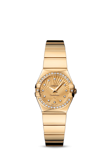 Omega Constellation Quartz 24 Polished Yellow Gold / Diamond / Champagne Supernova